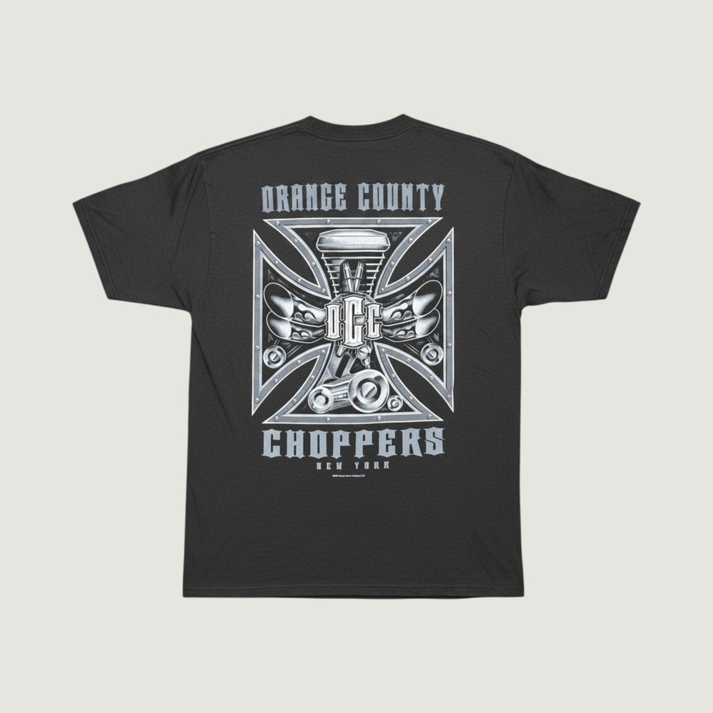 Vintage 2003 Orange County Choppers T-Shirt ODM Black Graphic Tee‎ Mens Medium